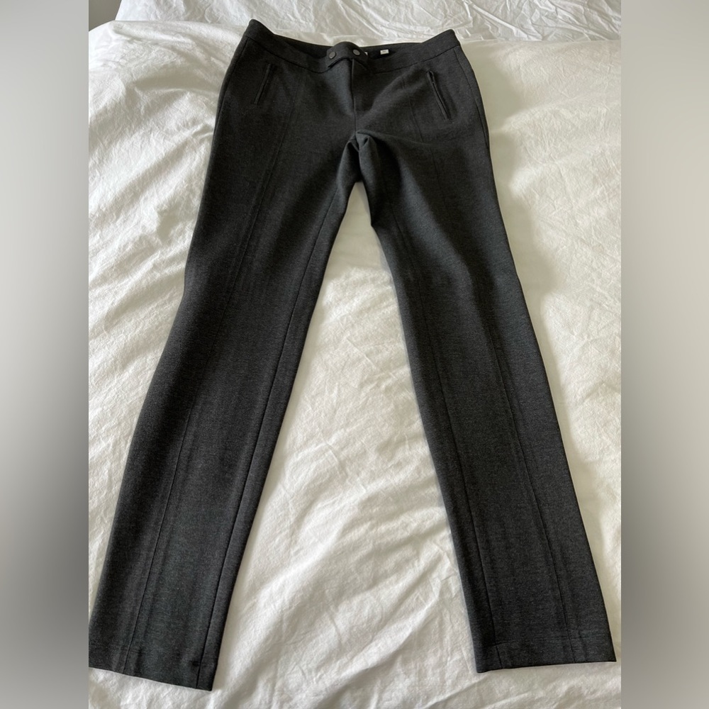 Vince Women's Size 8 Ponte Knit Skinny Ankle Pants Gray